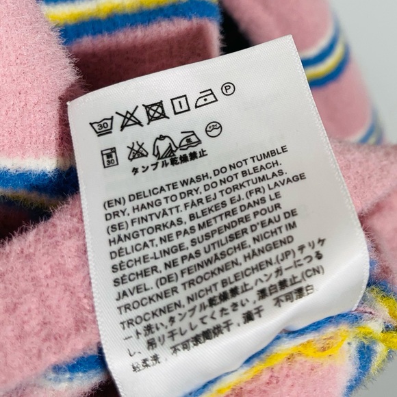 Mason Prince M.P Studios Japan Oversized Slouchy Drop Shoulder Sweater Pink 1 - Picture 7 of 13